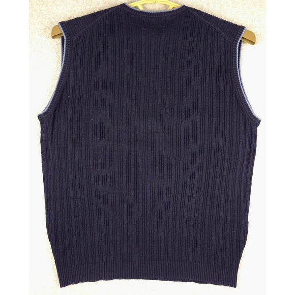 Pendleton‎ Sweater Vest Silk Blend Ribbed Knit V Neck Sleeveless Top XL - Picture 3 of 5